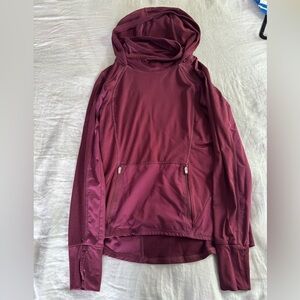Athleta Maroon Fleece Lined Sweatshirt